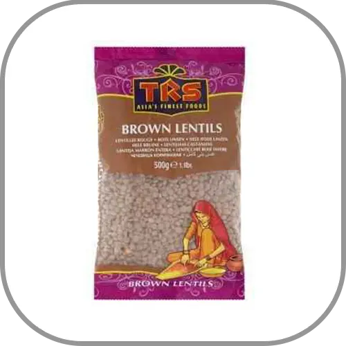 TRS Lentils Brown Whole Masoor 500 G